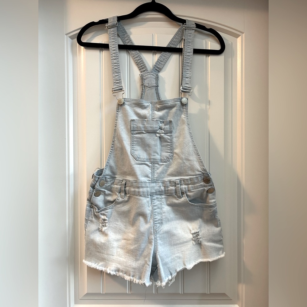 YMI ~ Blue Jean Short Overalls